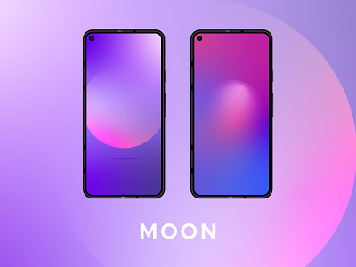 Moon Series abstract android customize design flat graphics illustrator ios iphone logo minimal themes ui ux wallpapers walls
