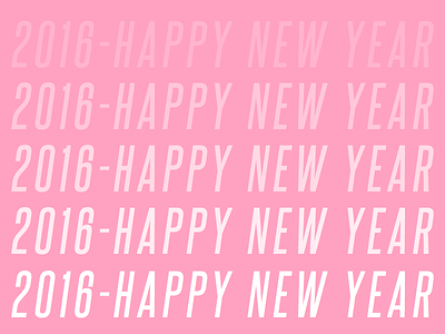 2016 - Happy New Year