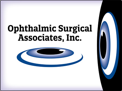 Ophthalmic Surgical Associates - Logo design abstract blue branding eye eyeball geometric graphic identity design logo look reflection see surgery