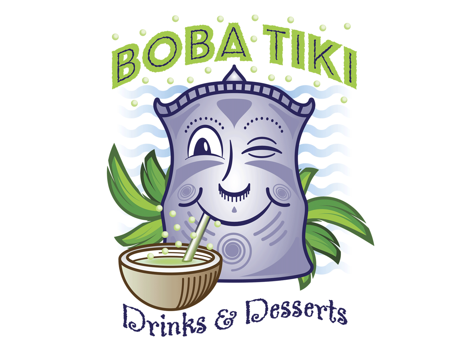 Tiki Bar Cafe Logos Mascot Character Stock Vector (Royalty Free) 2318746779  | Shutterstock