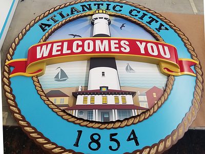 Atlantic City Welcomes You - Environmental Signage