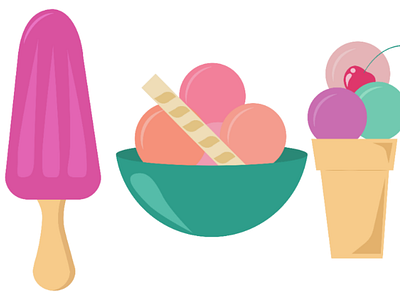 Ice cream branding business card design figma freelance graphic icons inspiration logo photoshop