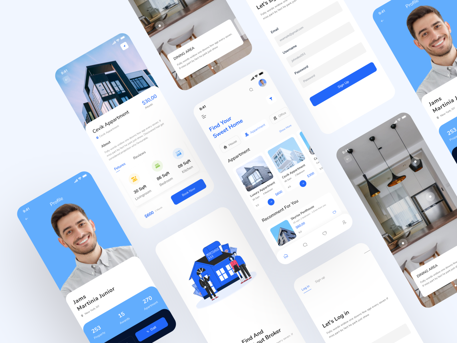 Rent Apartment Real Estate mobile app by Naimur Rahman for ITO Team