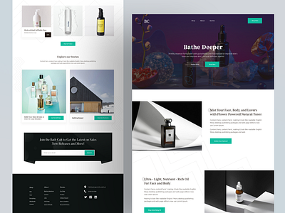 E-commerce Landing Page - Bathing Culture Redesign