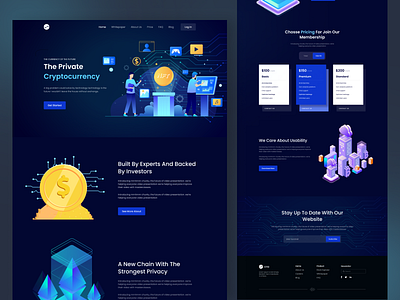 Cryptocurrency Landing Page