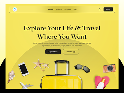 Travel Agency Website - Hero Header