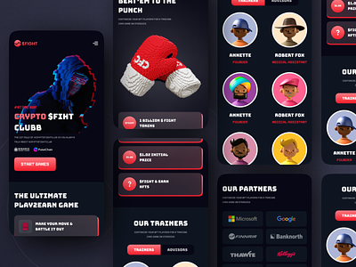 NFT Fighting Game Website Responsive Design 3d 3d nft creative crypto game cryptocurrency defi design etheric fighting game game kong kongz league motion nba nft game rkl rumble ui ux