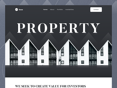 Property Landing Page apartement architecture building home home page house landing page properties property real estate real estate agency real estate website realestate residence ui ux web web design website website design