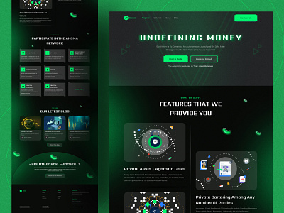 Blockchain Landing Page about blockchain blockchain landing page clean creative crypto cryptocurrency dark darkmode design home interface landing page minimal nft ui ui design ux web design website