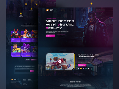 BCMHUNT - Metaverse Game Website Redesign