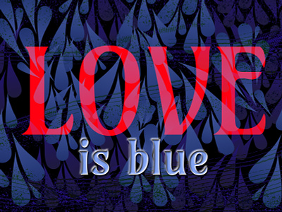 Love is blue design graphic design illustration illustrator vector