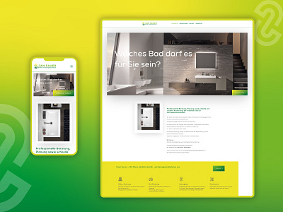 JAN SAUER | Sanitär- & Heizungsbaumeister \\ Website corporate design homepage design responsive design web web design website website design