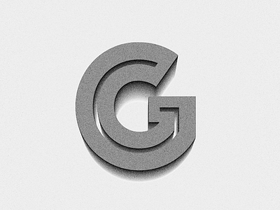 G 36daysoftype g g glam grain grey gritty illustrator letter type