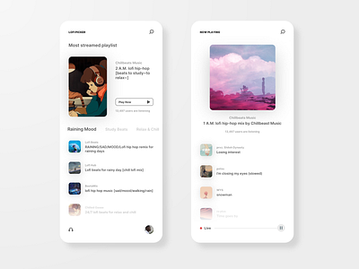 Lofi Beats Music Player Concept