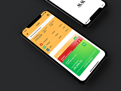 Mobile Banking App Concept bank app credit card finance app fintech minimal online banking product design transaction ui ux