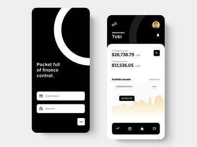 finance mobile app – UI concept