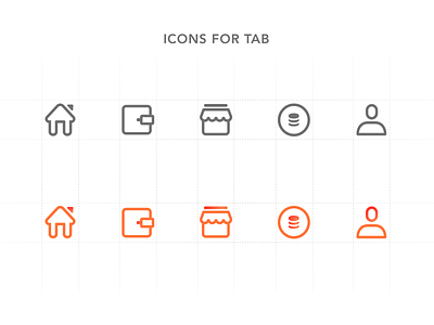 Icon app design icon illustrator tab working