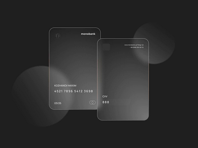 Credit Card - Motion Ui Design animation app branding credit card design flat glass graphic design minimal motion design ui ux