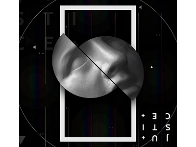 Justice art black black and white clean concept creative dark design flat geometric geometry graphic design