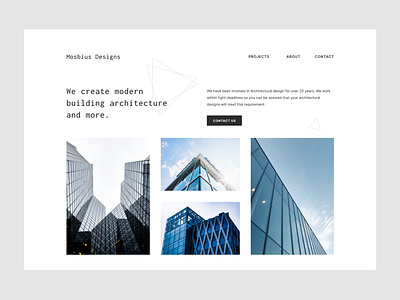 Website Design Mosbius Design architect architecture buildings webdesign website websitedesign