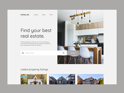 Website Design Homelike apartment flat realestate webdesign website websitedesign