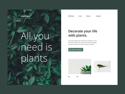 Website Design Plantopia