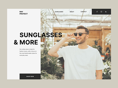 Website Design RayProtect shop sunglass sunglasses webdesign website websitedesign