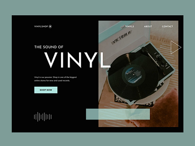 Website Design Vinylshop music shop sound vinyl webdesign website websitedesign