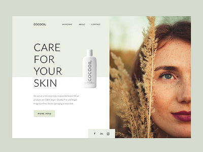 Website Design Cocooil shop skin skincare webdesign website websitedesign