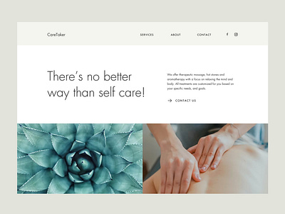 Website Design CareTaker caretaker massage physio selfcare web webdesign website websitedesign