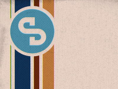 Stripes Rebound analog logo retro worn