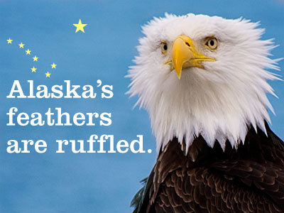 Alaska alaska big eagle ruffled state
