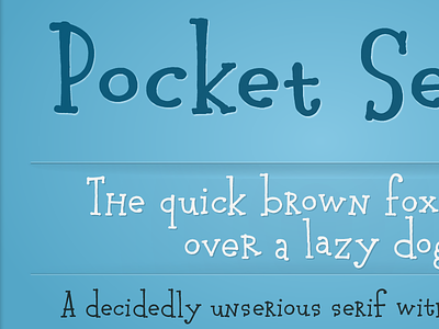 Pocket Serif Font