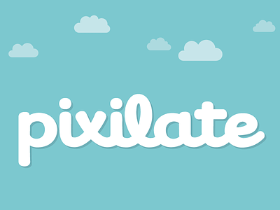 Pixilate Logo cute lettering logo logotype rounded script type typography