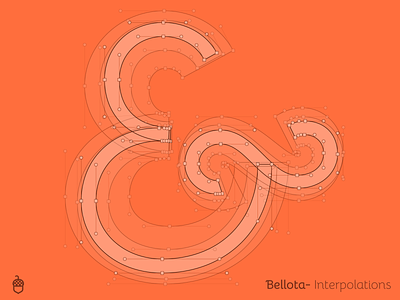 Bellota ampersands ampersand bezier beziers curves font interpolation masters nodes sans swashes type type design typedesign typography vector