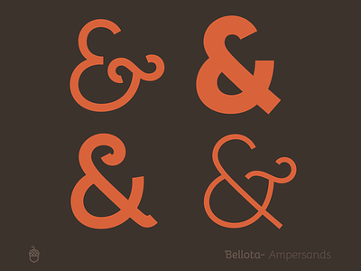 Bellota ampersand alternates alternates ampersand bellota character design font glyphsapp swash swashes symbol type type design typography variants