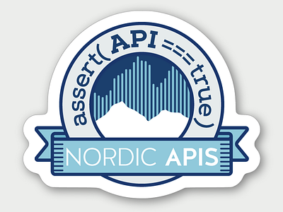 NordicAPis sticker api apis badge conference mountain nordic sticker
