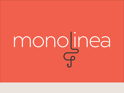 Monolinea 2016 flourish geometric line logo typography
