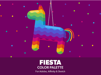 Fiesta Color palette adobe affinity ase color colors flat palette piñata rainbow sketch swatches