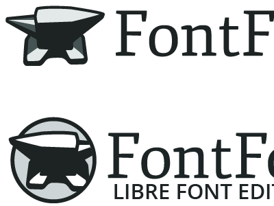 Fforge anvil fjord fjord one fontforge logo open sans opensource typography vector