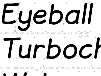 Giggles Italic comic font glyphs handwriting italic type design typedesign typography