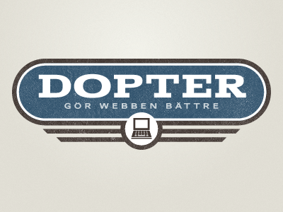 Dopter logo retro serif vintage