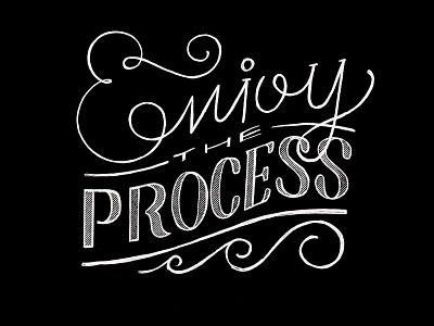 Enjoy The Process design hand lettering lettering typography