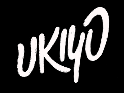 Ukiyo · Lettering by Diego Beltrán on Dribbble