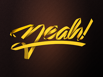 The Yeah series 4/5: Ribbon Style · Lettering