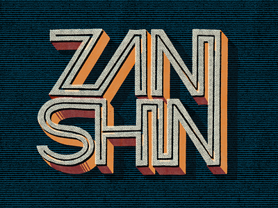 Zanshin · Lettering hand lettering handmade illustration lettering procreate type typography zanshin