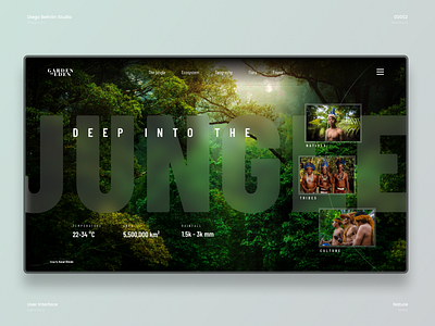 Deep into the jungle · UI playground 02 desktop design interface jungle ui ui design uichallenge user interface user interface design web design