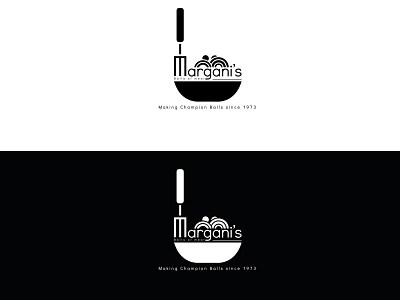 meatball logo design flat icon logo typography vector