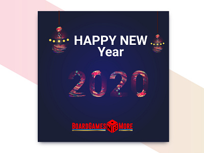 Happy New Year 2020 advertisement branding cover design design illustration typography