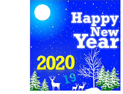 HAPPY NEW YEAR 2020 animation bussines card design envelope icon id card design illustration illustrator logo new collection wallpaper welcome page